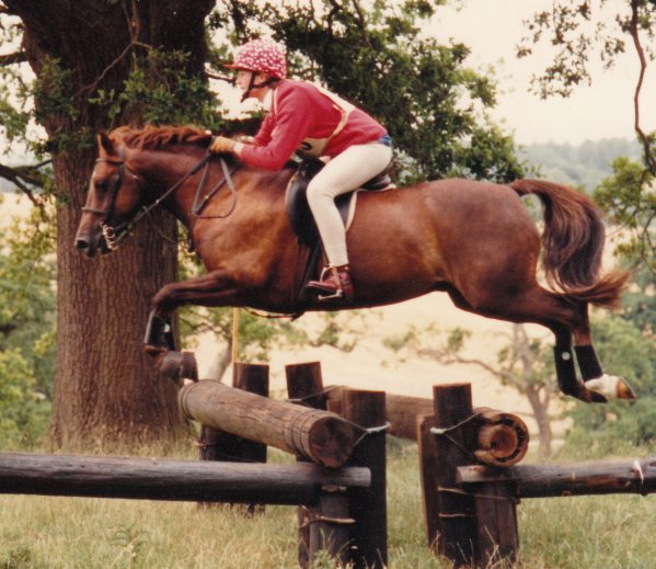 Pony (Hari) jumps at ODE at Ickworth park