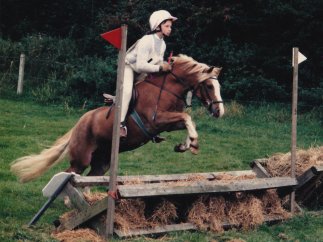 Me riding pony(sandy) at pony club tetrathlon