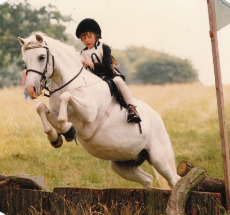 Child (carry) at pony club competition